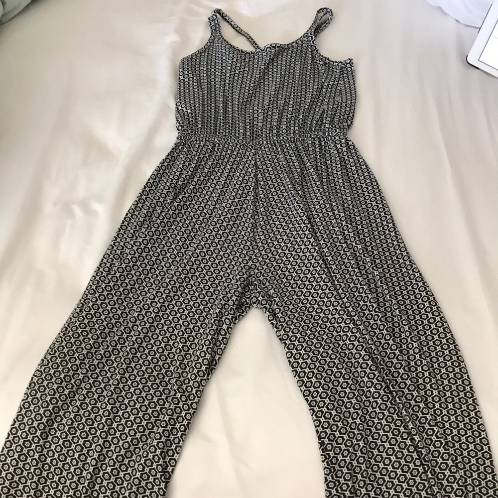 Black and white romper